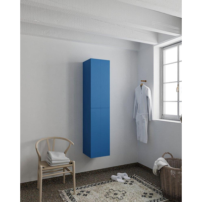 Mondiaz BEAM Colonne de salle de bain suspendu 35x160cm 2 portes Couleur Jeans