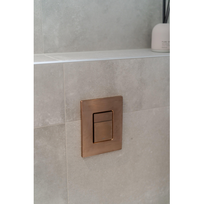 Grohe Skate Cosmopolitan Bedieningsplaat - dualflush - horizontaal/verticaal - kunststof - brushed warm sunset (koper)