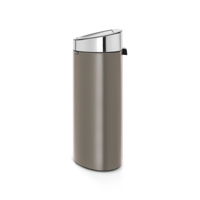 Brabantia Touch Bin Afvalemmer - 40 liter - kunststof binnenemmer - platinum - matt Steel