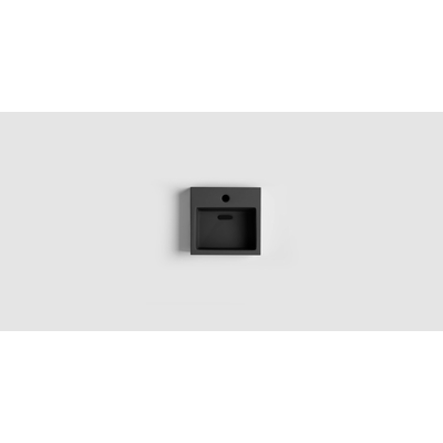 Clou Flush 1 fontein 28x27cm kraangat Keramiek Zwart mat
