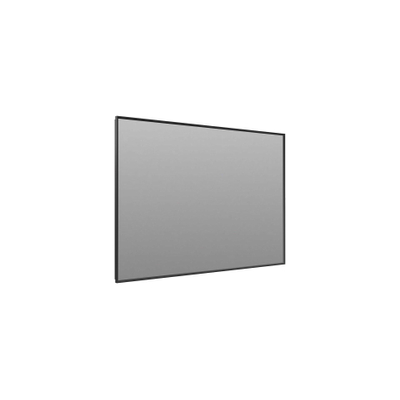 Thebalux Type N 100x70cm Rechthoek wandspiegel met verlichting aluminium mat zwart