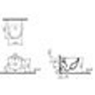 Plieger Zano cuvette suspendue à fond creux Compact Rim ex 36x49.5cm avec fixation dissimulée blanc