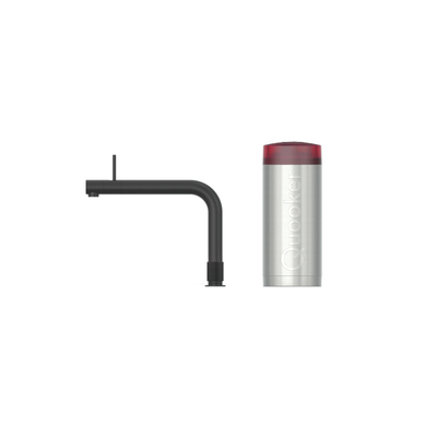 Quooker BE Front mitigeur d'eau bouillante - bec orientable - réservoir Combi+ - Eau chaude / eau bouillante - Noir