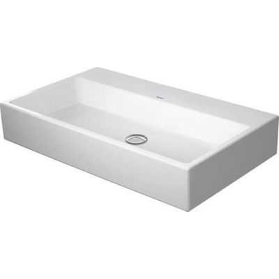 Duravit Vero Air Wastafel - 80x47cm - hangend - zonder kraangat - zonder overloop - geslepen - wit