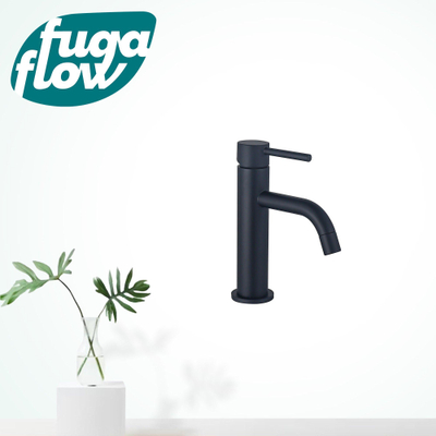 FugaFlow Eccelente Sobrado Badkamer Slim Wastafelkraan - 17.3cm - opbouw - mat zwart - Black Friday -