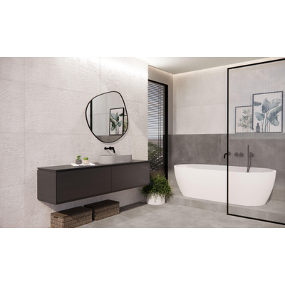 Terravito Gipuro Carrelage mural - 60x120cm - rectifié - blanc mat