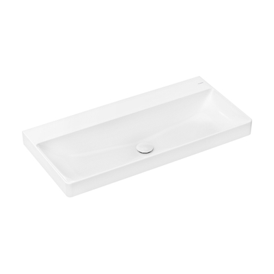 Hansgrohe Xelu Q wastafel - 100x48x8cm - zonder kraangat - opzet - wit
