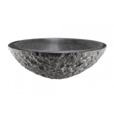 Wiesbaden Raw Waskom rond hamerslag - 42x14cm hardsteen gezoet