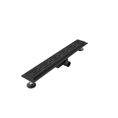 Adema Ralo douchegoot - 80cm - met rooster - met flens - mat zwart