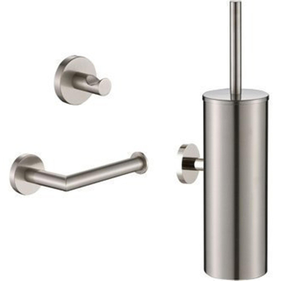 Plieger Vigo toiletset hang/staand - geborsteld chroom