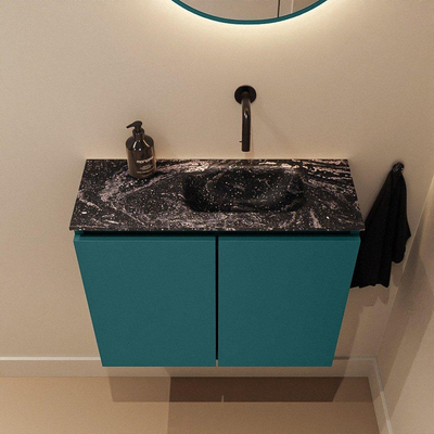 MONDIAZ TURE-DLUX 60cm toiletmeubel Smag. EDEN wastafel Lava positie rechts. Zonder kraangat.