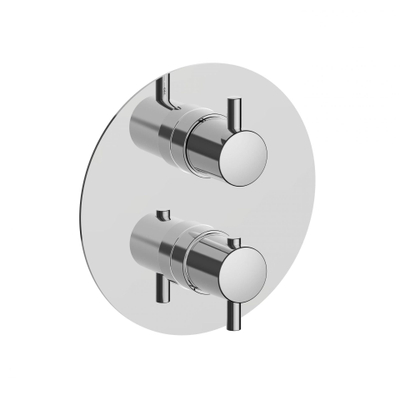 Xenz Duero mitigeur thermostatique de douche encastré chromé Brillant