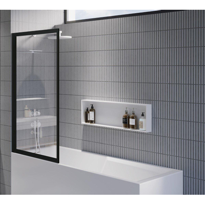 Riho Lucid GD501 badwand - 80x150cm - 6mm - zwart