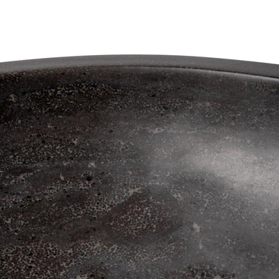 Wiesbaden Raw vasque à poser ronde 40x12 cm pierre dure adoucie