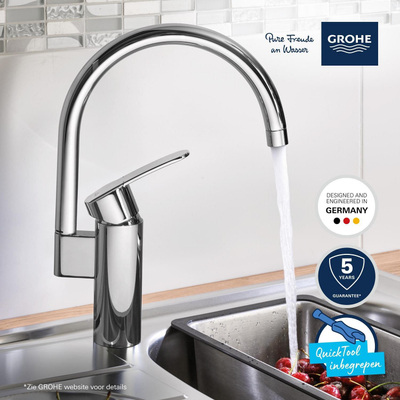 GROHE Wave Cosmo Mitigeur de cuisine - haut - chrome