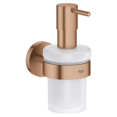 GROHE Start zeepdispenser - met houder - geborsteld warm sunset (koper)