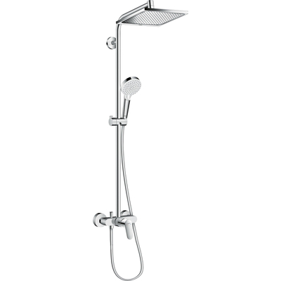 Hansgrohe Crometta e 240 - 1jet - showerpipe - met douchekraan - hoogglans chroom
