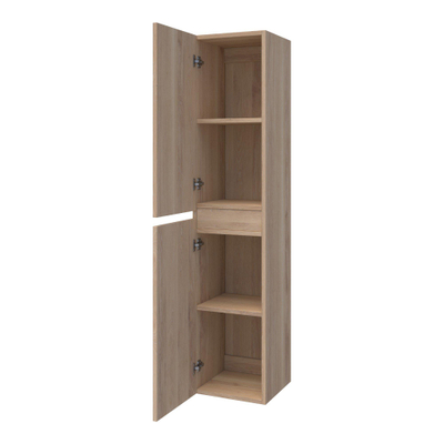 BRAUER Armoire colonne Solution 160 Chêne massif Smoked Oak