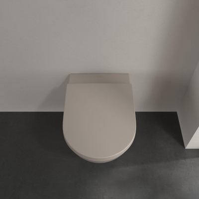 Villeroy & Boch Subway 2.0 diepspoelcloset - zonder spoelrand - 56x37x36.5cm - mat almond (beige)