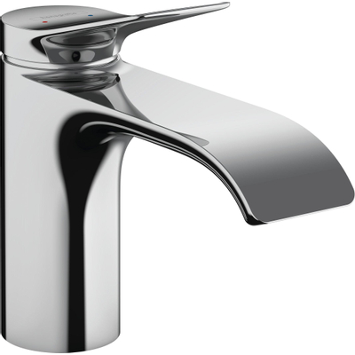 Hansgrohe VIVENIS 1 greeps wastafelkraan - 80 met trekwaste - hoogglans chroom