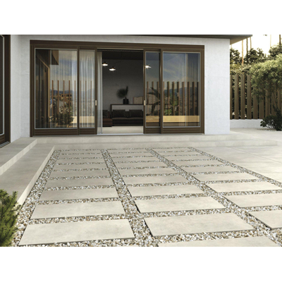 Terravito Aderno vloertegel - 60x60cm - 10mm - Vierkant - gerectificeerd - Betonlook - Taupe mat