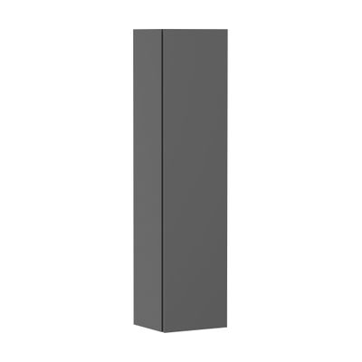 Hansgrohe Xilesa Badkamerkast - 165x40x35cm - 1 deur - scharnier rechts - slate mat grijs