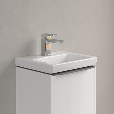 Villeroy & Boch Subway 3.0 fontein - 37x30.5x13.5cm - met 1 kraangat - zonder overloopgat CeramicPlus - White Alpine (glans wit)