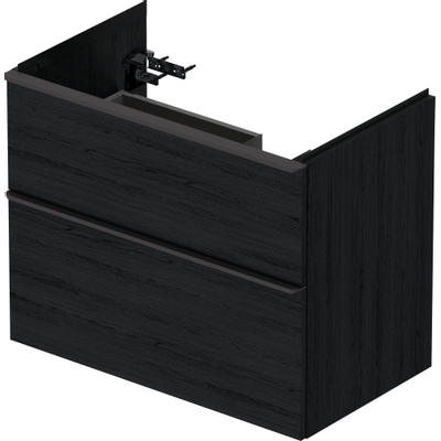 Duravit D-neo Meuble sous vasque 78.4x45.2x62.5cm 2 tiroirs Chêne (noir) mat