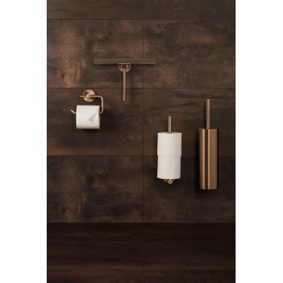 Haceka Kosmos Porte-rouleau de papier toilette - sans couvercle - cuivre brossé