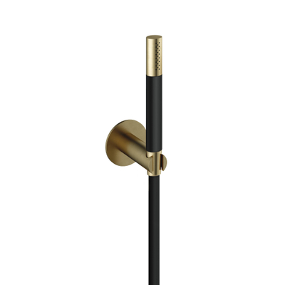 Hotbath Cobber M443 staafhanddouche met wandsteun en doucheslang 150cm messing geborsteld OUTLET