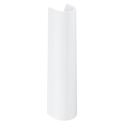 Grohe Bau Cache-siphon colonne pour lavabo avec fixation blanc