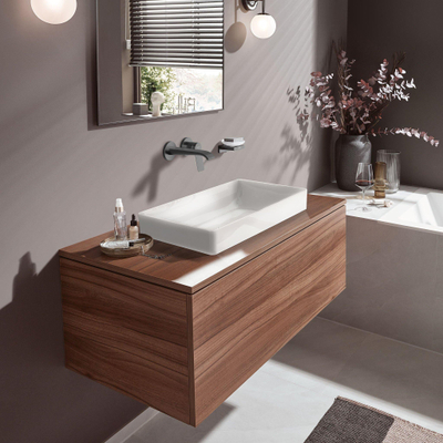 Hansgrohe VIVENIS Wastafelmengkraan - inbouw - voorsprong 19.2cm - zwart chroom