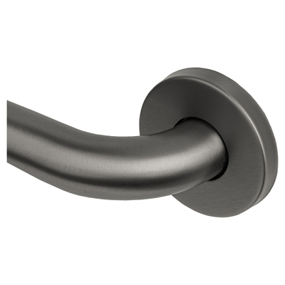 Haceka Kosmos Comfort Wall Barre d'appui de baignoire - 30cm - courbée - graphite
