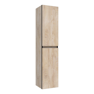 BRAUER Joy Edge badkamerkast - 160x35x35cm - 2 deuren - links- of rechtsdraaiend - greeploos - Forest Wheat