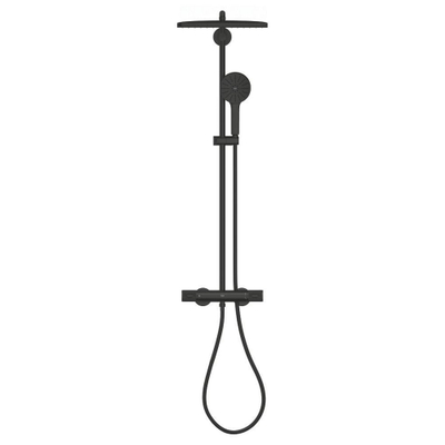 GroheVitalio Joy+douchesysteem met hoofddouche en handdouche350x230mmMat Zwart