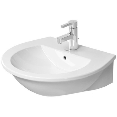 Duravit Darling New lavabo 55x48cm 1 trou de robinet blanc