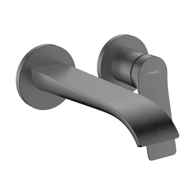Hansgrohe VIVENIS Wastafelmengkraan - inbouw - voorsprong 19.2cm - zwart chroom