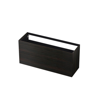 INK Wastafelonderkast - 140x45x65cm - 2 lades - push to open - met rechte opdekfronten - MFC - Intens eiken
