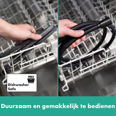 Hansgrohe Designflex Textiel - doucheslang - 160cm - mat zwart