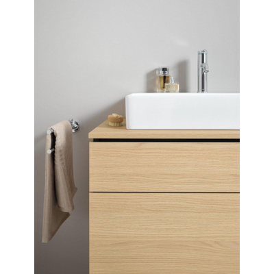 Duravit Starck T Handdoekhouder - 2 stangen - 46.5cm - draaibaar - hoogglans chroom