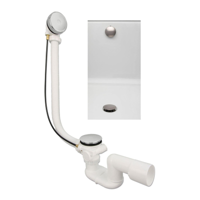 Xenz vidage de baignoire et combinaison de trop-plein inox