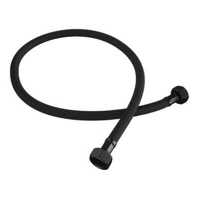 BRAUER Stripe Robinet d'arrêt d'angle - complet avec flexible - noir mat