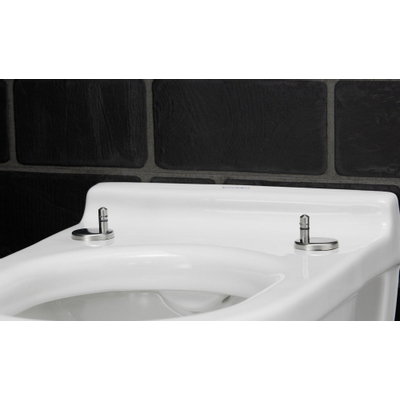 Duravit Starck 3 chasse d'eau murale sans rebord 36x54cm avec abattant softclose wondergliss blanc