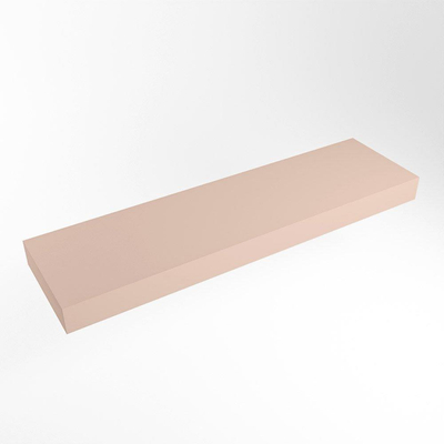 Mondiaz TOP 46 Vrijhangend Topblad - 170x46x12cm - geschikt voor waskom - Solid surface - Rosee