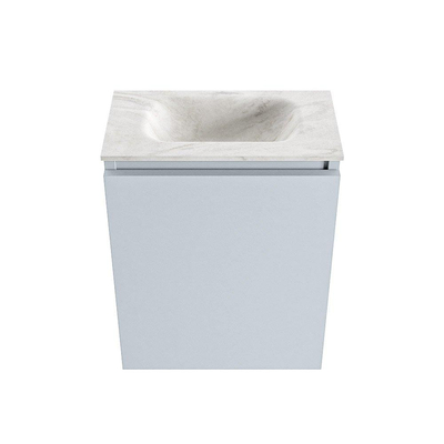 MONDIAZ TURE-DLUX 40cm toiletmeubel Clay. EDEN wastafel Ostra positie midden. Zonder kraangat.
