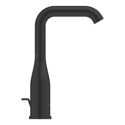 GROHE Essence New wastafelkraan - l-size - hoog - met waste - mat zwart