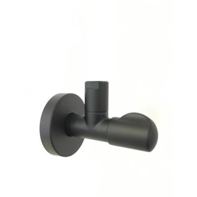 Raminex Linea robinet d'arrêt d'angle 1/2bux10mm à compression noir mat