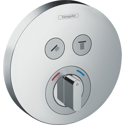 Hansgrohe ShowerSelect S corps d'encastrement pour mitigeur encastré avec 2 voies d'arrêt pour 2 fonctions de douche chrome