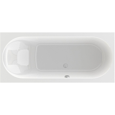 WaveDesign by Wisa Baignoire allongée Tesa 170x80x50cm 52cm rectangulaire Acrylique Blanc