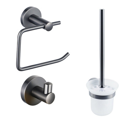 FugaFlow Eccelente Sobrado ensemble de toilette 3 pièces gunmetal